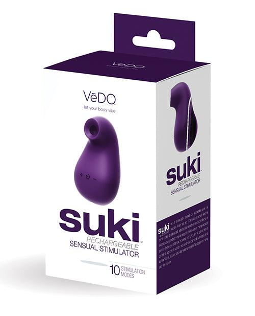 Hella Raw Vedo Suki Rechargeable Sonic Vibrating Sucker Deep Purple