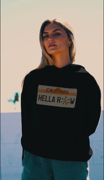 Hella Raw License Plate Unisex Hoodie