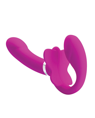 Hella Raw Pretty Love Valerie Strapless Strap On - Fuchsia