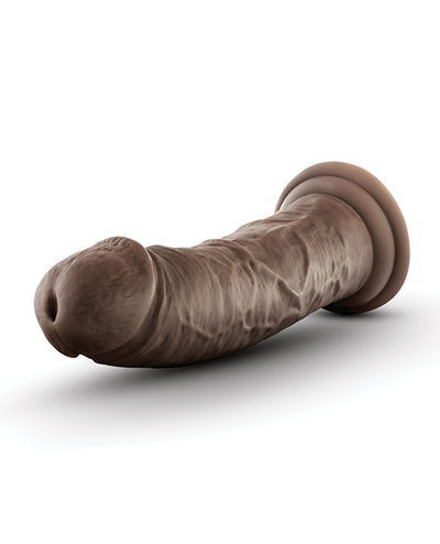 Hella Raw Blush Dr. Skin Silicone Dr. Shepherd 8" Dildo w/Suction Cup - Chocolate