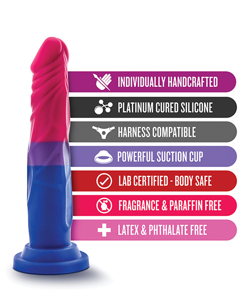 Hella Raw Blush Avant P8 Bisexual Pride Dildo - Love