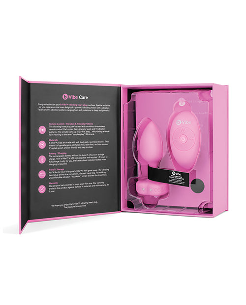 Hella Raw B-vibe Vibrating Heart Plug