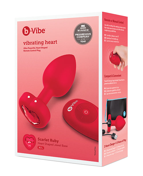 Hella Raw B-vibe Vibrating Heart Plug