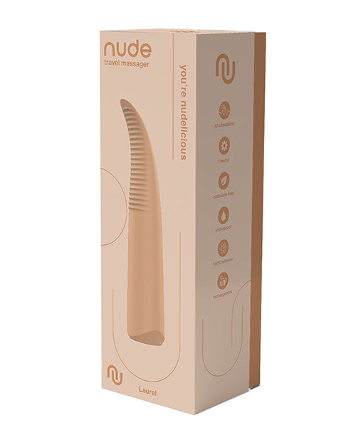 Hella Raw NUDE Laurel Rechargeable Travel Massager - Tan