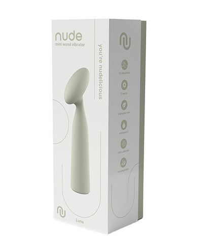 Hella Raw NUDE Luna Rechargeable Mini Wand Vibe - Mint