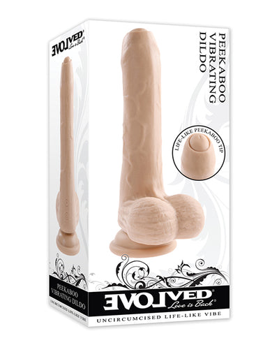 Hella Raw Evolved Peek A Boo Vibrating Dildo -