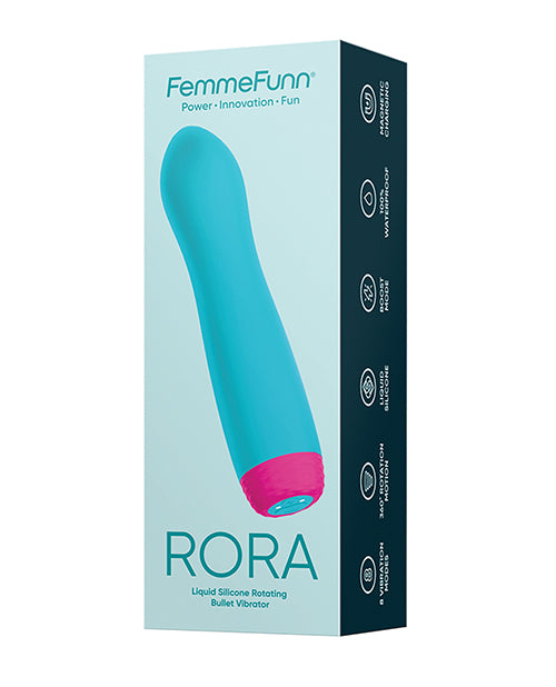 Hella Raw Femme Funn Rora Rotating Bullet - Turquoise