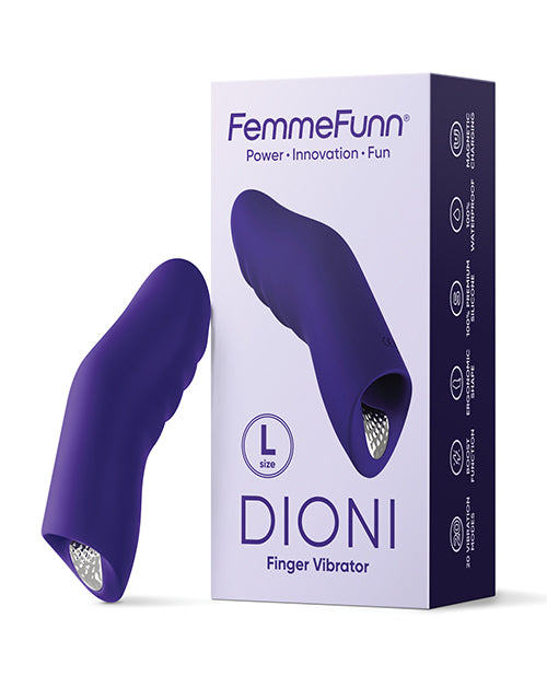 Hella Raw Femme Funn Dioni Wearable Finger Vibe - Dark Purple