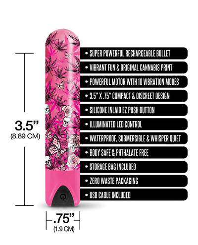 Hella Raw Buzzed 3.5" Rechargeable Bullet - Blazing Beauty Pink