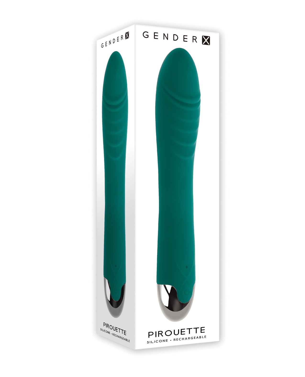 Hella Raw Gender X Pirouette Twirling Vibrator - Teal