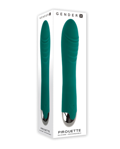 Hella Raw Gender X Pirouette Twirling Vibrator - Teal