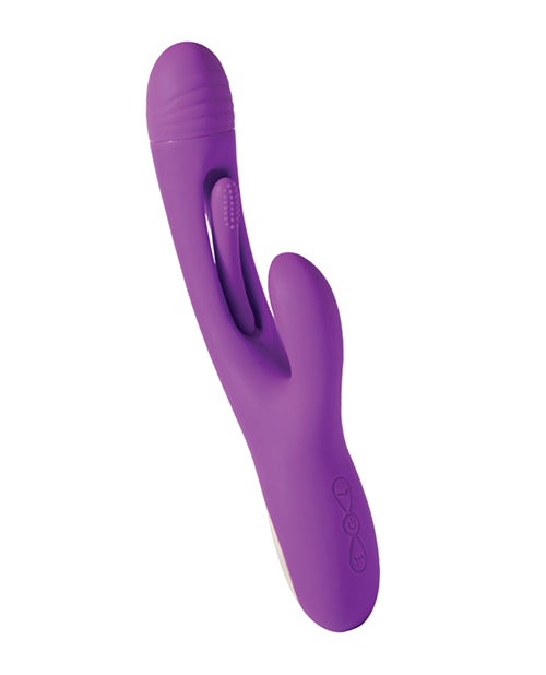 Hella Raw Bora G-Spot Tapping Rabbit Vibrator - Purple