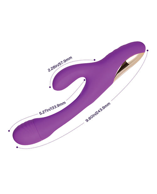 Hella Raw Bora G-Spot Tapping Rabbit Vibrator - Purple