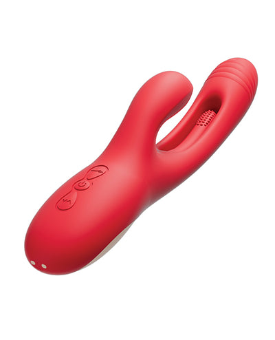 Hella Raw Bora G-Spot Tapping Rabbit Vibrator - Red