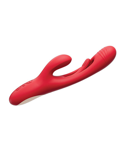 Hella Raw Bora G-Spot Tapping Rabbit Vibrator - Red