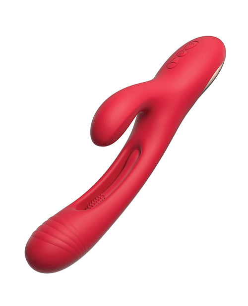 Hella Raw Bora G-Spot Tapping Rabbit Vibrator - Red