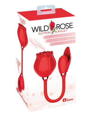 Hella Raw Wild Rose & Bullet Vibrator - Red