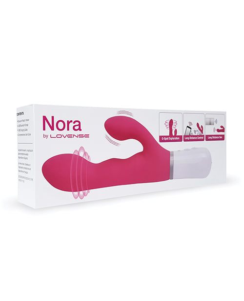 Hella Raw Lovense Nora Rotating Head Rabbit - Pink