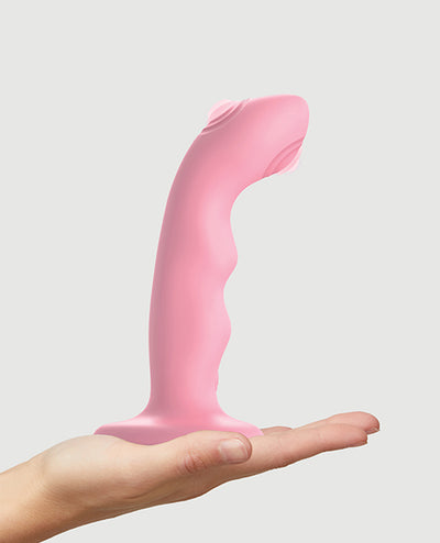 Hella Raw Strap on Me Tapping Dildo - Rose Coral