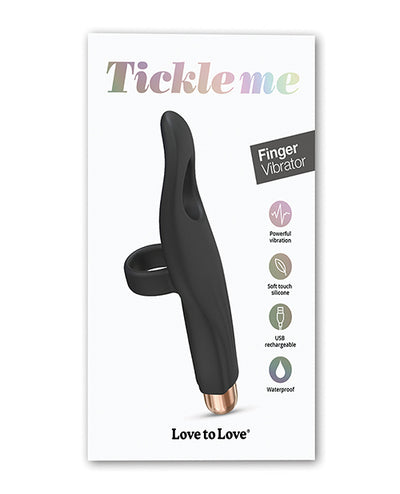 Hella Raw Love to Love Tickle Me Finger Vibe - Black Onyx