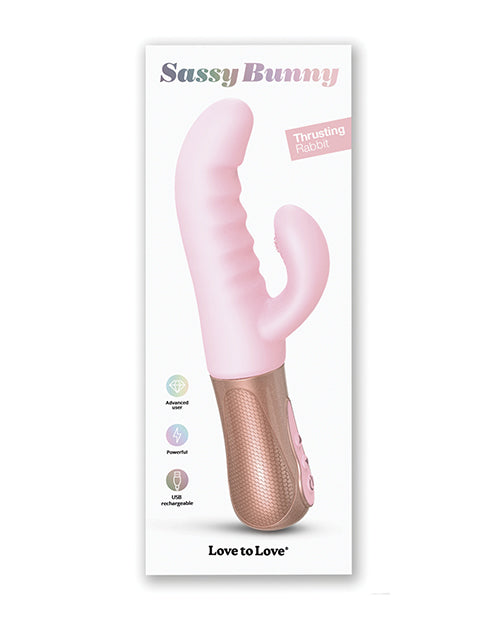 Hella Raw Love to Love Sassy Bunny Thrusting G-Spot Rabbit - Baby Pink