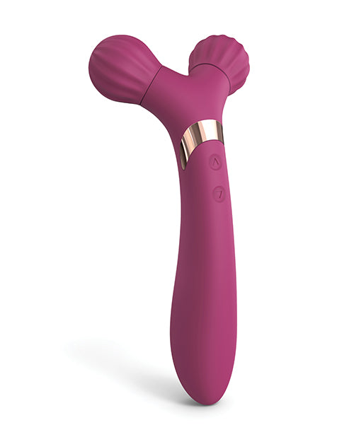 Hella Raw Love to Love Fireball Forked Vibrator - Plum Star