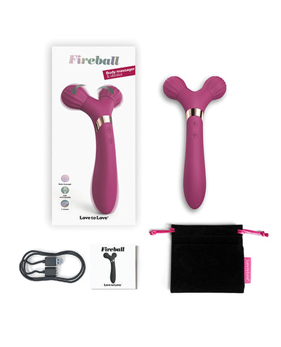 Hella Raw Love to Love Fireball Forked Vibrator - Plum Star