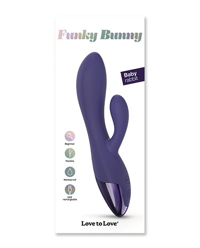 Hella Raw Love to Love Funky Bunny Small Rabbit - Midnight Indigo