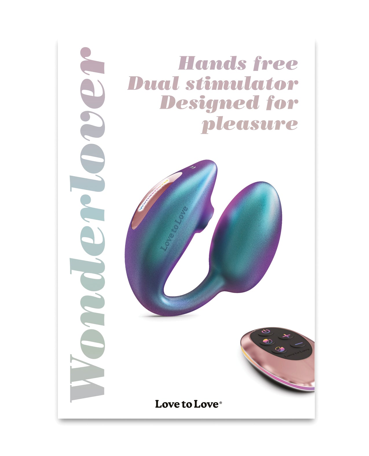 Hella Raw Love to Love Wonderlover Dual Stimulator - Iridescent Turquoise