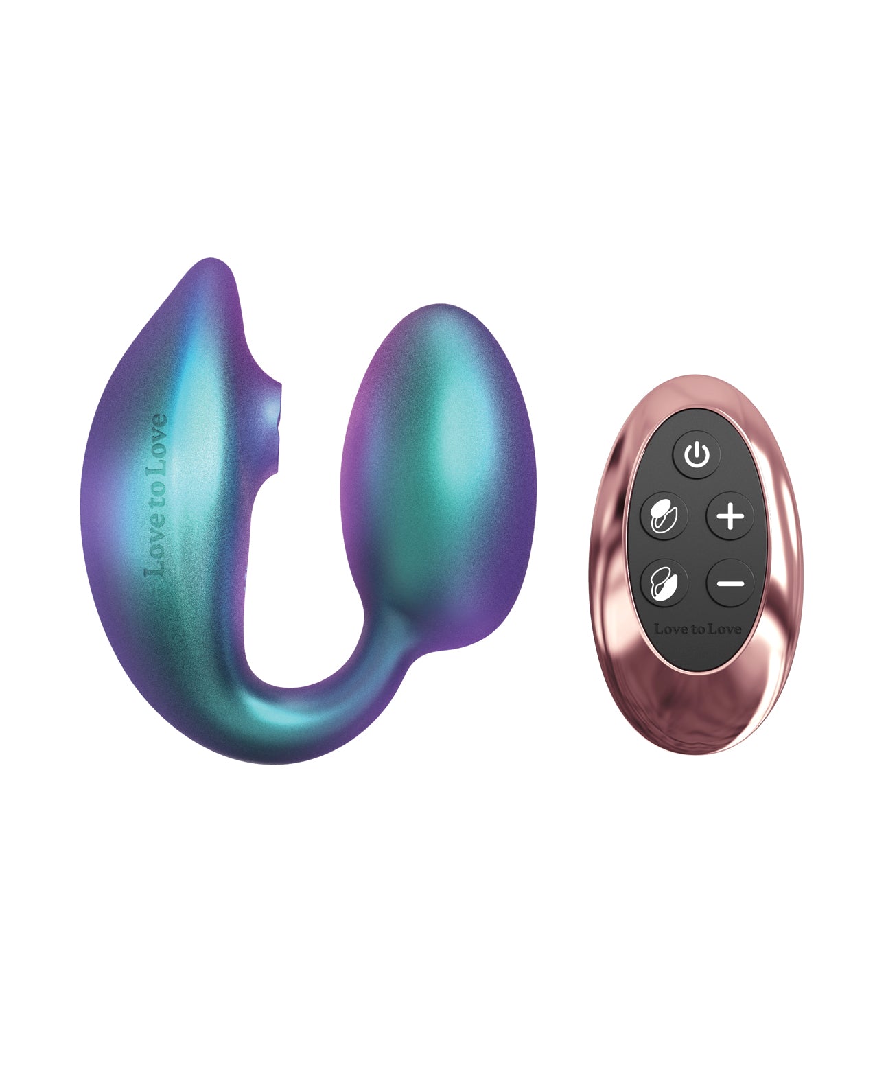 Hella Raw Love to Love Wonderlover Dual Stimulator - Iridescent Turquoise