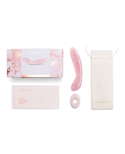 Hella Raw Le Wand Crystal G-Wand Stimulator - Rose Quartz