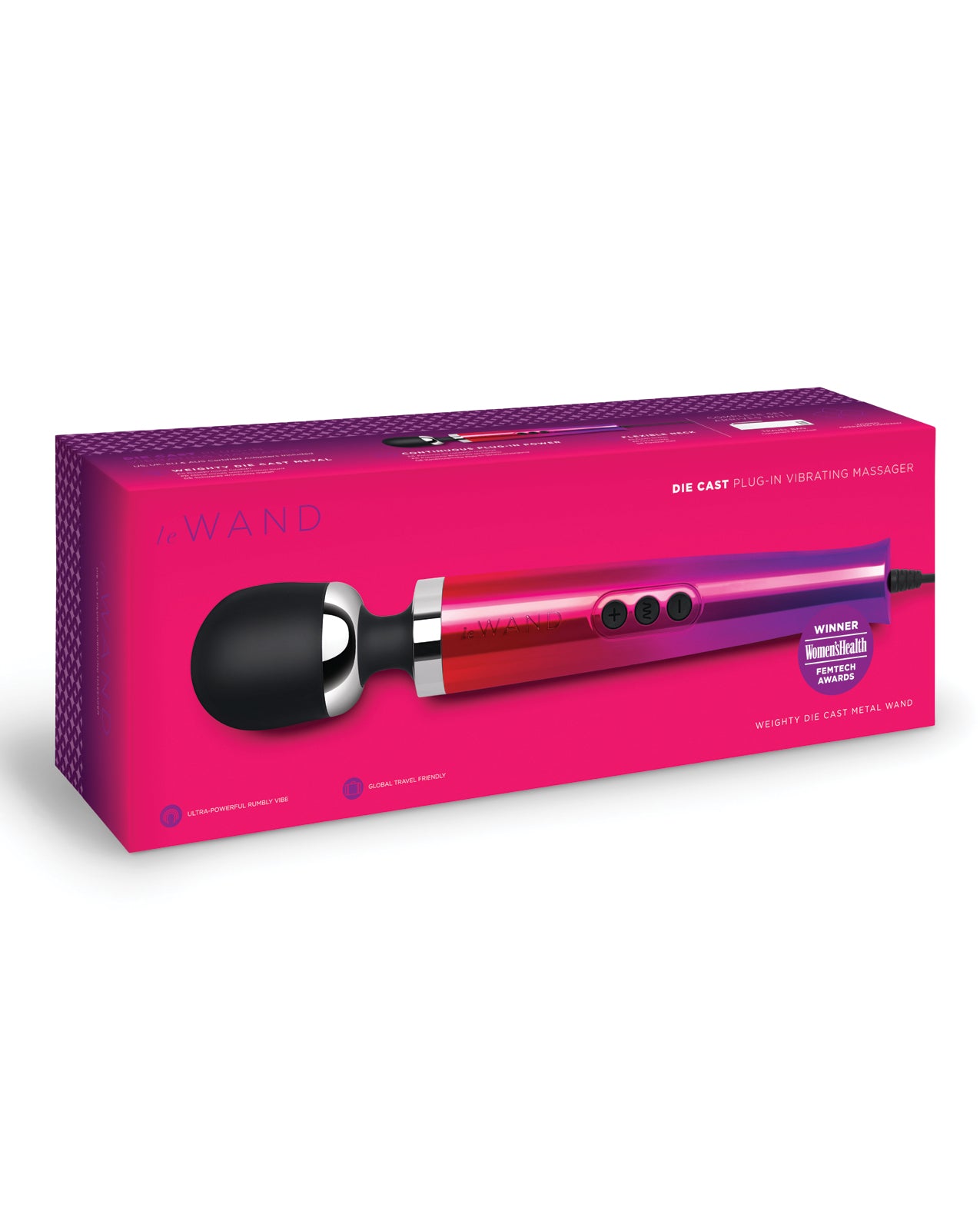 Hella Raw Le Wand Die Cast Plug-In Massager - Ombre