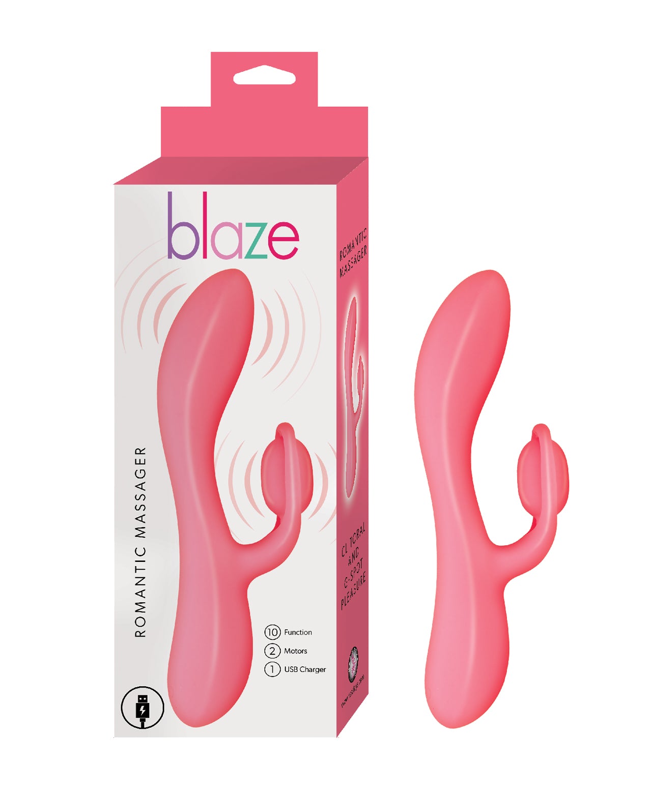 Hella Raw Blaze Romantic Massager - Red