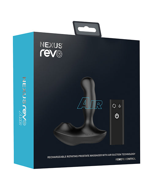 Hella Raw Nexus Revo Air Rotating Prostate Massager w/Suction - Black