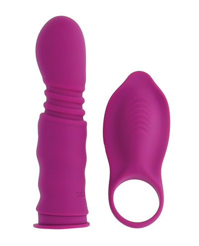 Hella Raw Playboy Pleasure Match Play Dual Vibrator - Fuchsia