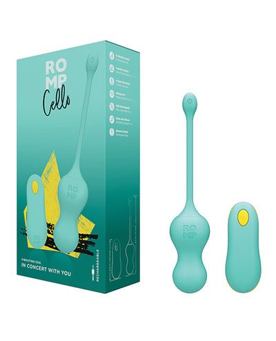 Hella Raw Romp Cello Remote Control G-Spot Vibrating Egg - Blue