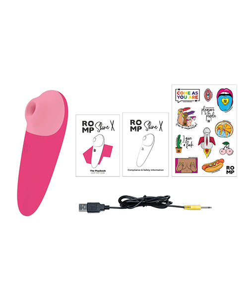 Hella Raw ROMP Shine X Clitoral Vibrator - Pink