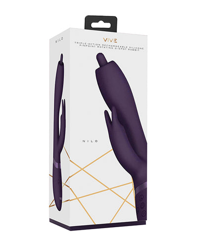 Hella Raw Shots Vive Nilo Pinpoint Rotating G-Spot Rabbit - Purple