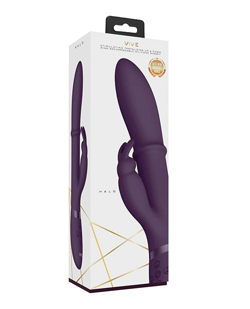 Hella Raw Shots Vive Halo Up & Down Ring G-Spot Rabbit - Purple