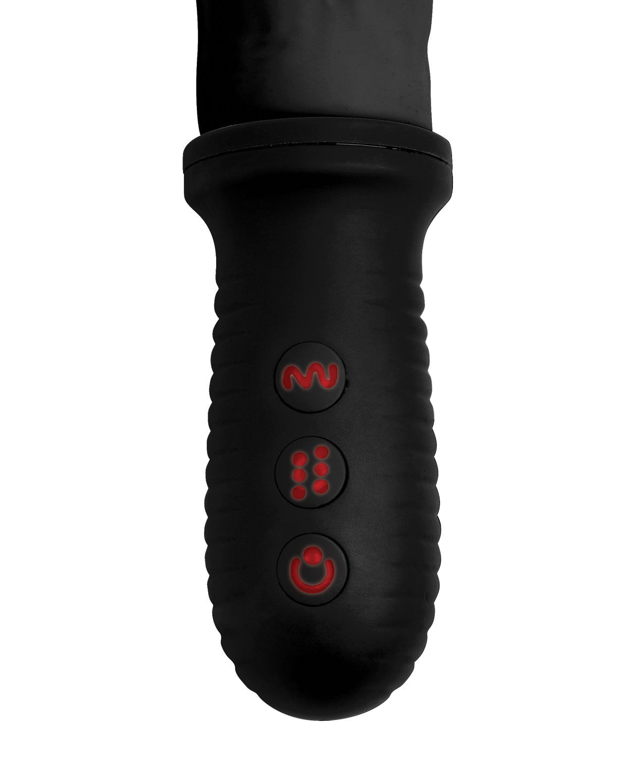 Hella Raw Master Series 8X Auto Pounder Vibrating & Thrusting Dildo w/Handle - Black