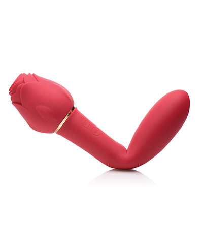 Hella Raw Inmi Bloomgasm Sweet Heart Rose 5X Suction & 10X Vibrator - Red
