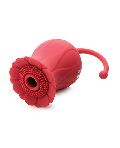 Hella Raw NO ETA Inmi Bloomgasm Royalty Rose 10X Suction & Clit Stimulator - Red