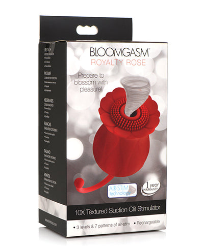 Hella Raw NO ETA Inmi Bloomgasm Royalty Rose 10X Suction & Clit Stimulator - Red