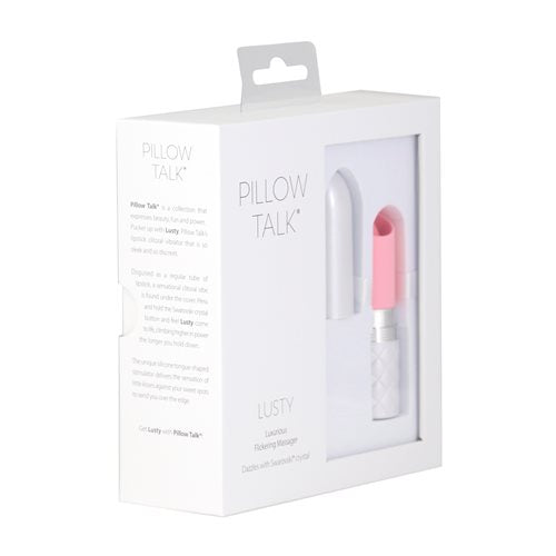 Hella Raw Talk Lusty Flickering Massager W/ Crystal Pink