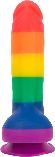 Hella Raw Addiction 100% Silicone Justin 8 Rainbow "