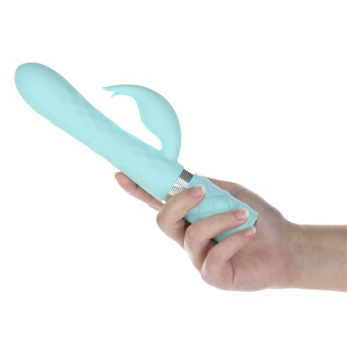 Hella Raw Pillow Talk Lively Dual Motor Massager Teal