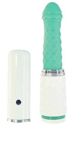 Hella Raw Pillow Talk Feisty Luxurious Thrusting & Vibrating Massager Teal