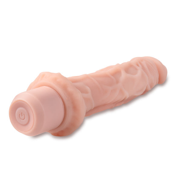 Hella Raw Dr. Skin Silicone Dr. Richard 9in Vibrating Dildo Beige