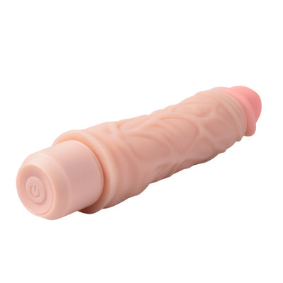 Hella Raw Dr. Skin Silicone Dr. David 8 In Vibrating Dildo Beige