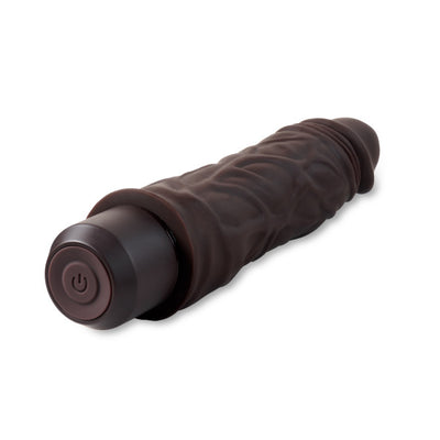 Hella Raw Dr. Skin Silicone Dr. David 8 In Vibrating Dildo Brown